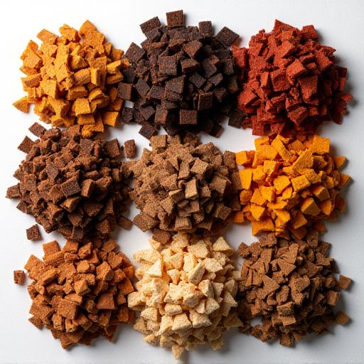 様々な種類の燻製用ウッドチップ